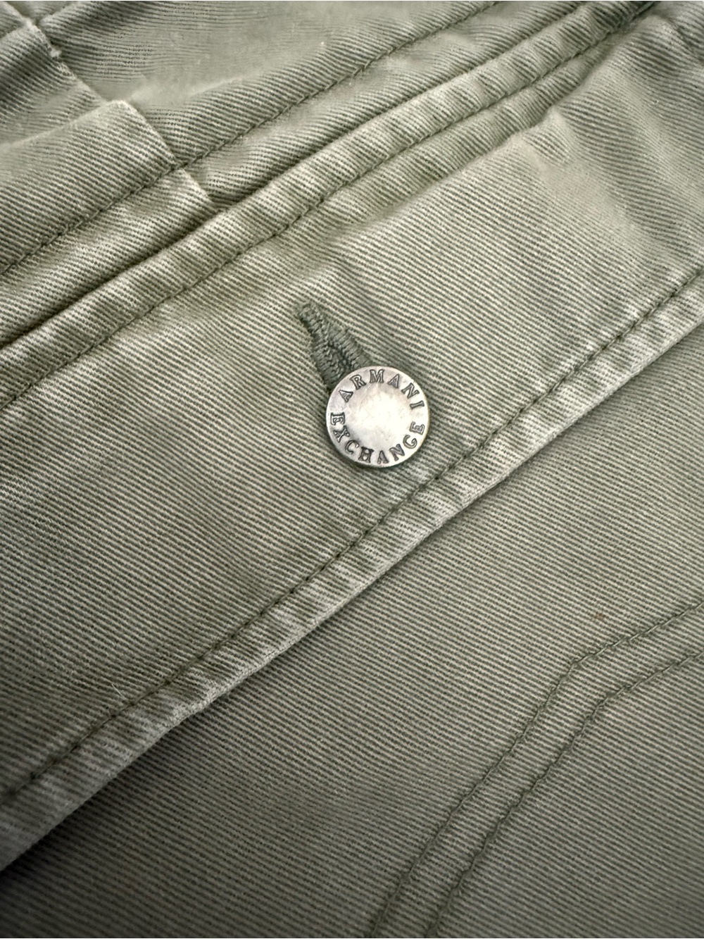 Armani Exchange Olive Green Cargo Shorts - Picture 7 of 10